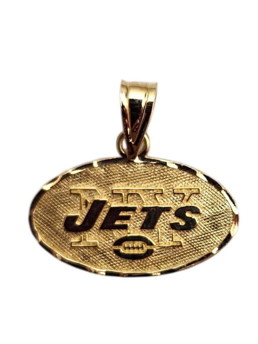 14K Yellow Gold New York Jets Pendant #25251